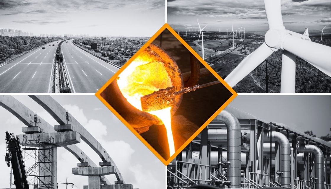 Industrial infrastructure and renewable energy solutions by Synergy Spark Solutions.