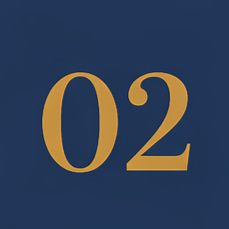 Number 2 icon representing business solutions.