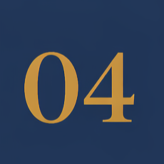 Synergy Spark Solutions logo on a dark blue background, number 04 in gold.
