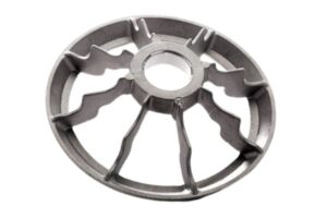 Metallic mechanical component for industrial machinery and manufacturing processes.