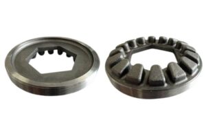 Steel mechanical components for industrial machinery.